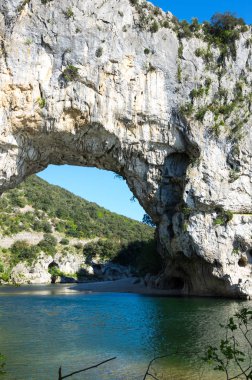 Pont d'Arc bir büyük doğal Ardèche Kanyon, Fransa köprüdür
