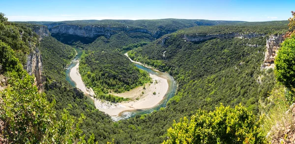 Ardeche Gorges Lokalt Känd Som Europeiska Grand Canyon Frankrike — Stockfoto