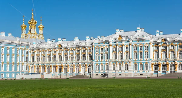 Catherine Palace Rococo Palace Located Town Tsarskoye Selo Pushkin Saint — Stock Photo, Image