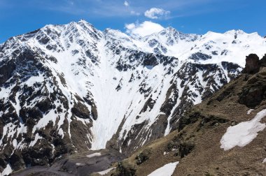Kabardey-çatışmalar işgalciler, Rusya'nın Kafkasya dağlarının panoramik görünüm