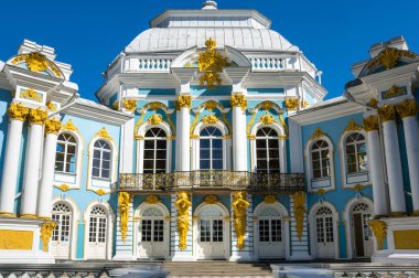Hermitage Pavilion in Catherine's Park in Tsarskoye Selo (Pushkin), 30 km south of Saint- Petersburg, Russia clipart