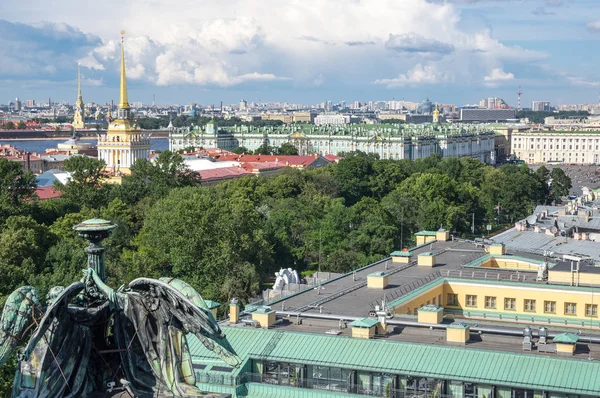 Saint Petersburg Üstten Görünüm Saint Isaac Katedrali Rusya Nın Tepesinden — Stok fotoğraf