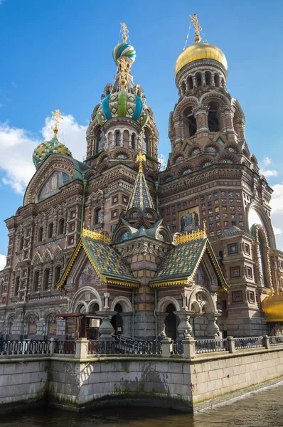 Iglesia Del Salvador Sobre Sangre Derramada San Petersburgo Rusia —  Fotos de Stock