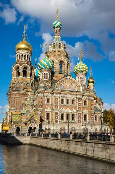 Church Savior Spilled Blood One Main Sights Saint Petersburg Russia — Stock Photo, Image