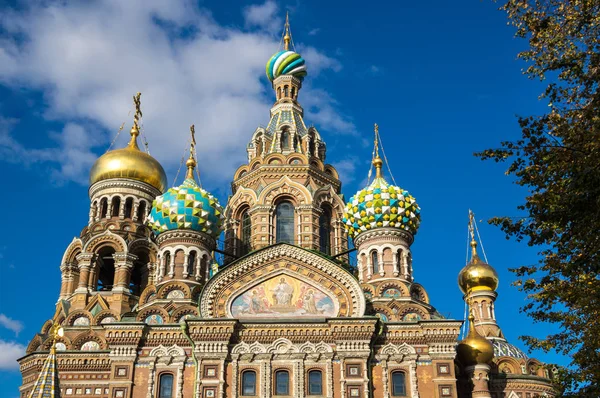 Die Erlöserkirche Auf Vergossenem Blut Ist Eine Der Hauptsehenswürdigkeiten Von — Stockfoto