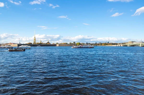 Saint Petersburg Russia October 2016 View Neva River Peter Paul — Stock Photo, Image