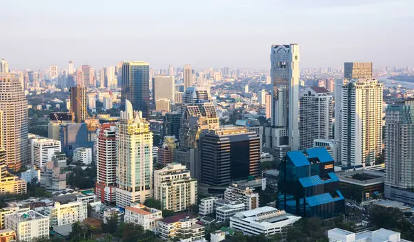 Bangkok Thailand January 2017 Top View Skyscrapers Bangkok Roof Bar — Stock Photo, Image