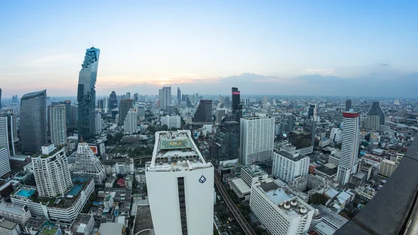 Bangkok Thailand January 2017 Top View Skyscrapers Bangkok Roof Bar — Stock Photo, Image