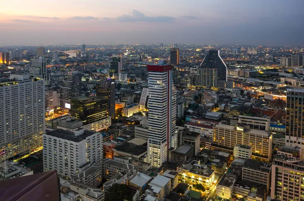 Bangkok Thailand January 2017 Top View Skyscrapers Central District Bangkok — Stock Photo, Image