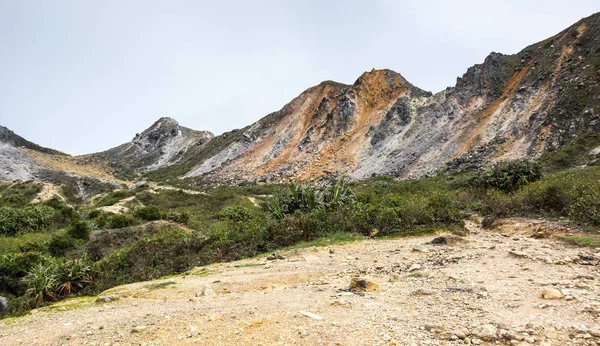 Sluttningen Mount Sibayak Sumatra Indonesien — Stockfoto