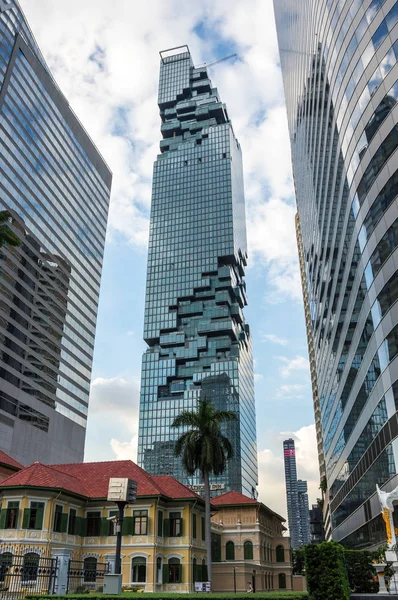 Bangkok Thailand Janeiro 2017 Vista Mahanakhon Edifício Mais Alto Tailândia — Fotografia de Stock