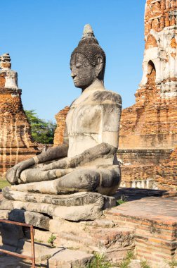 Ayutthaya, Tayland eski şehir kalıntıları görünümünü