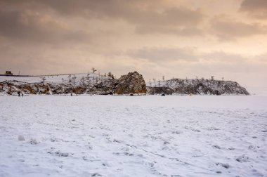 Deniz Baykal, en derin ve en büyük tatlı su Gölü yanında Güney Sibirya, Rusya'da bulunan güç dünyanın görünümünü