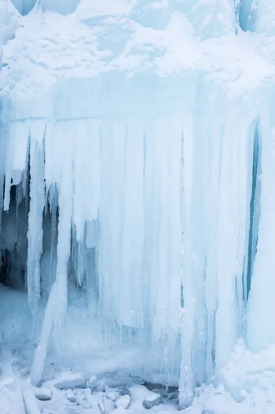 Vista Lago Baikal Inverno Maior Mais Profundo Lago Água Doce — Fotografia de Stock