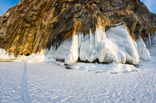 View Lake Baikal Winter Deepest Largest Freshwater Lake Volume World — Stock Photo, Image