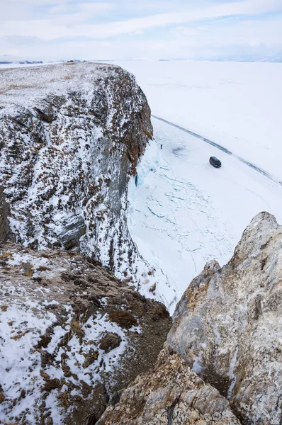 Het Eiland Van Kust Van Olkhon Baikal Lake Siberië Rusland — Stockfoto