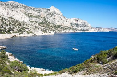 Calanque de Morgiou, en büyük calanques Marsilya ve Cassis, Fransa arasında yer alan birini