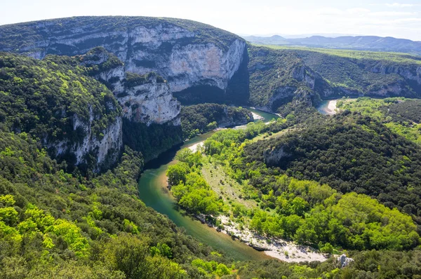 Вид Ущелья Ардеш Локально Известный Европейский Гранд Каньон Франция — стоковое фото