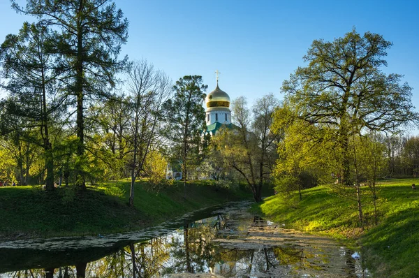 Άποψη Του Πάρκου Πόλης Άνοιξη Αγία Πετρούπολη Ρωσία — Φωτογραφία Αρχείου