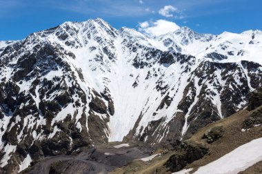 Kabardey-çatışmalar işgalciler, Rusya'nın Kafkasya dağlarının panoramik görünüm