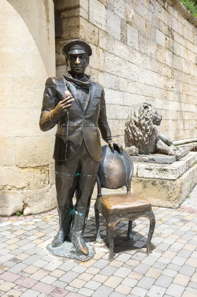 Escultura Ostap Bender Entrada Del Lago Proval Personaje Una Novela —  Fotos de Stock