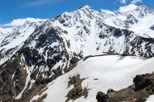 Vista Panorámica Las Montañas Del Cáucaso Kabardino Balkaria Rusia — Foto de Stock