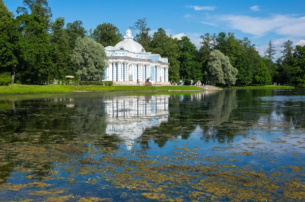 Pavilhão Gruta Parque Catherine Tsarskoye Selo Perto São Petersburgo Rússia — Fotografia de Stock