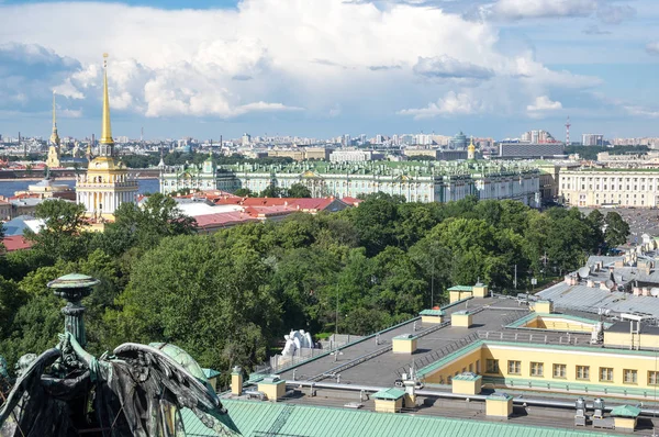 Saint Petersburg Üstten Görünüm Saint Isaac Katedrali Rusya Nın Tepesinden — Stok fotoğraf