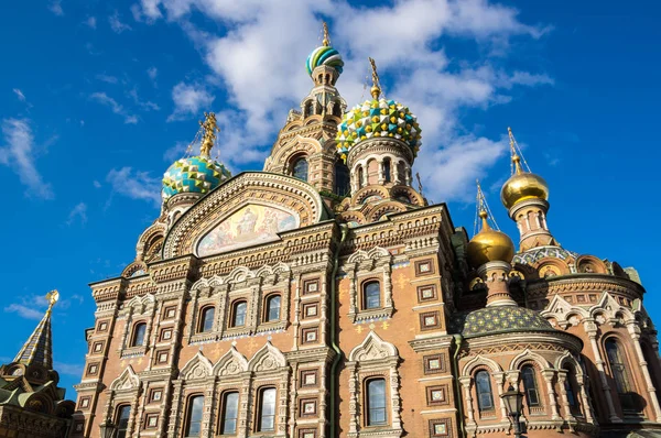 Kościół Zbawiciela Rozlanej Krwi Jest Jednym Głównych Zabytków Sankt Petersburga — Zdjęcie stockowe