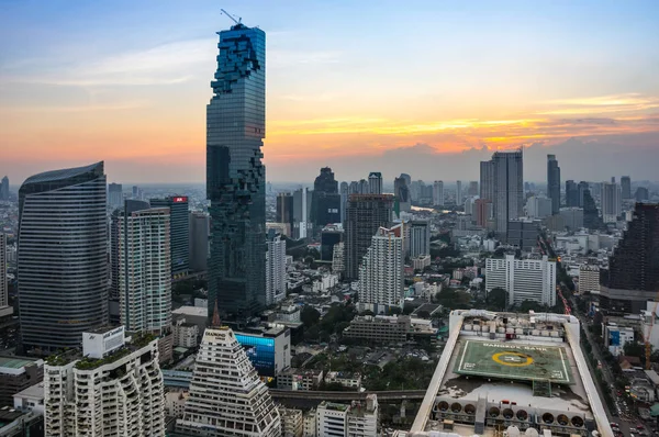 Bangkok Thailand January 2017 View Mahanakhon Tallest Building Thailand Mixed — Stock Photo, Image