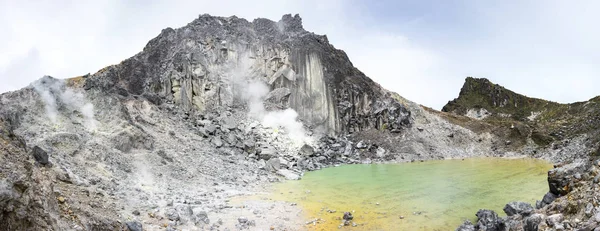 Cráter Del Volcán Sibayak Isla Sumatra Indonesia — Foto de Stock