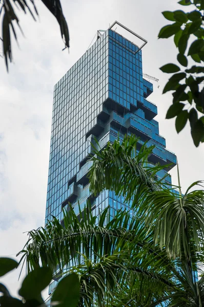 Bangkok Thajsko Ledna 2017 Pohled Mahanakhon Nejvyšší Budovou Thajsku Polyfunkční — Stock fotografie