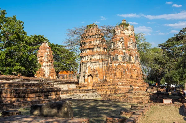 Blick Auf Ruinen Der Alten Stadt Ayutthaya Thailand — Stockfoto