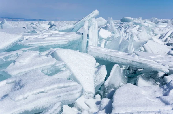 Лід Озеро Байкал Найглибші Найбільше Прісноводне Озеро Ємом Світі Розташована — стокове фото