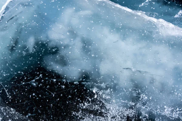 Ghiaccio Del Lago Baikal Lago Acqua Dolce Più Profondo Più — Foto Stock