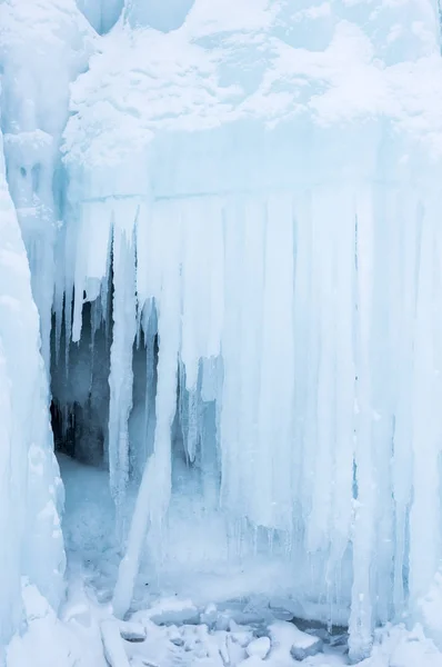 Vista Lago Baikal Inverno Maior Mais Profundo Lago Água Doce — Fotografia de Stock