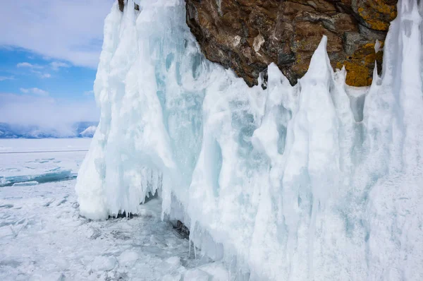 Lago Baikal in inverno — Foto Stock