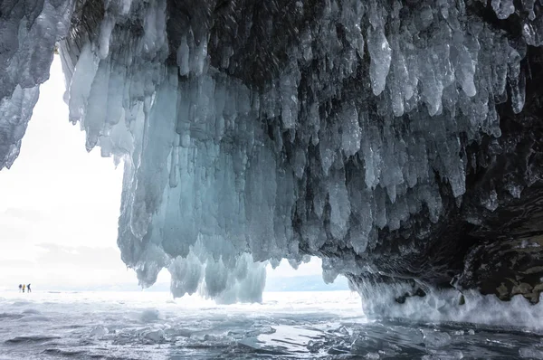 Ice Cave Olkhon Island Baikal Lake Siberia Russia — Stock Photo, Image