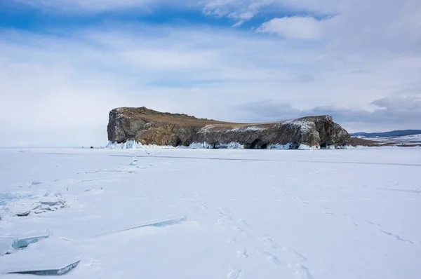 Costa Ilha Olkhon Lago Baikal Sibéria Rússia — Fotografia de Stock