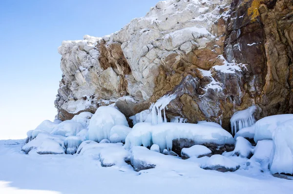 Lago Baikal in inverno — Foto Stock