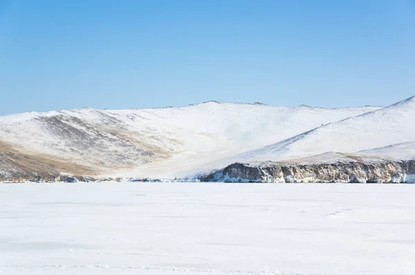 Costa Ilha Olkhon Lago Baikal Sibéria Rússia — Fotografia de Stock