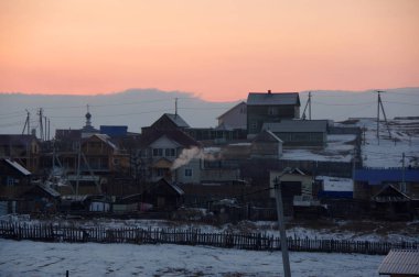 Khuzhir köyü, Olkhon adası, Baykal Gölü, Sibirya, Rusya