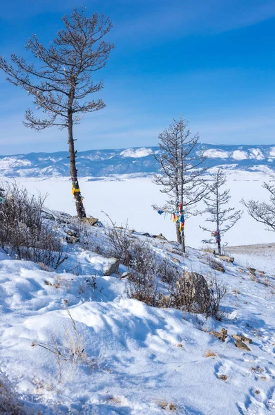 Ogoy Adası, Maloe daha Baykal Gölü Boğazı, Rusya Federasyonu'en büyük Adası'nın panoramik görünüm