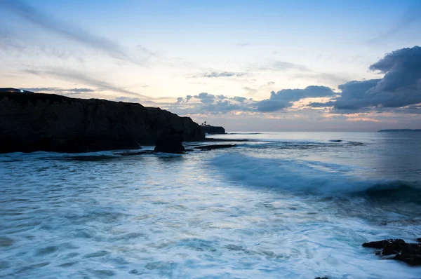 Costa Dell Oceano Atlantico Peniche Tramonto Portogallo — Foto Stock