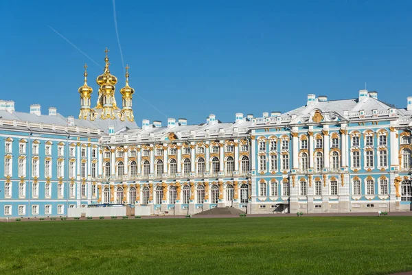 Catherine Palace Rococo Palace Located Town Tsarskoye Selo Pushkin Saint — Stock Photo, Image