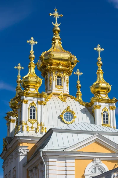 Saint Petersburg Rússia Julho 2016 Vista Palácio Grand Peterhof São — Fotografia de Stock