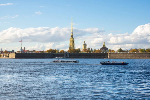 Saint Petersburg Russia Ottobre 2016 Veduta Del Fiume Neva Della — Foto Stock