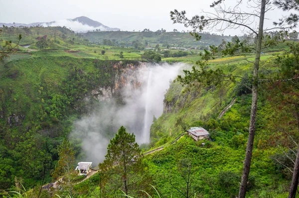 Vista Panorámica Isla Sumatra Temporada Lluvias Indonesia — Foto de Stock