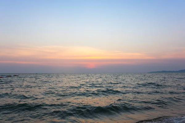 Vista Del Atardecer Sobre Golfo Tailandia Pattaya Resort Tailandia — Foto de Stock