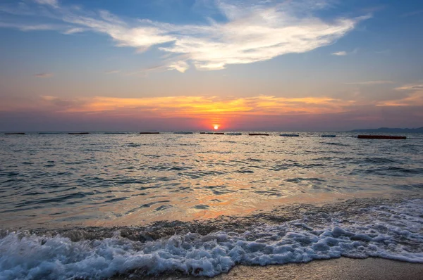 View Sunset Gulf Thailand Pattaya Resort Thailand — Stock Photo, Image